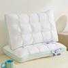 Yongyouwan all cotton three-dimensional green bubble pillow, fluffy and breathable checkered bread pillow core, student adult sleeping pillow core