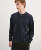 INSILENCE Double Layered Henley Neck Knit Charcoal