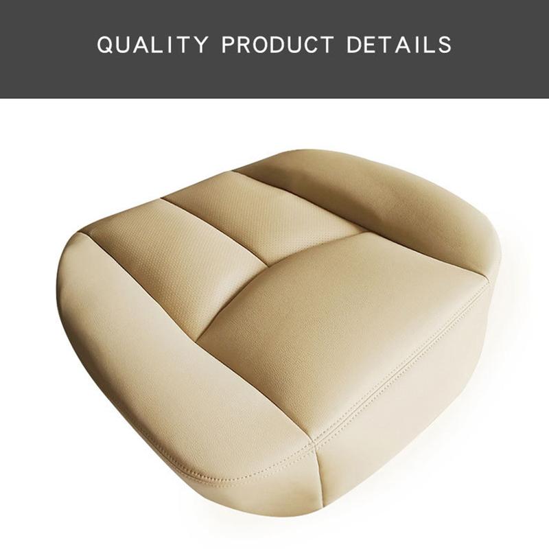Car Front Driver Side PU Leather Seat Cushion Bottom Seat Cover For Cadillac Escalade 2003-2006-A87Q
