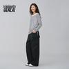 BENLAI Women's 2025 Spring Striped Knit Long-Sleeve T-Shirt BNA950011