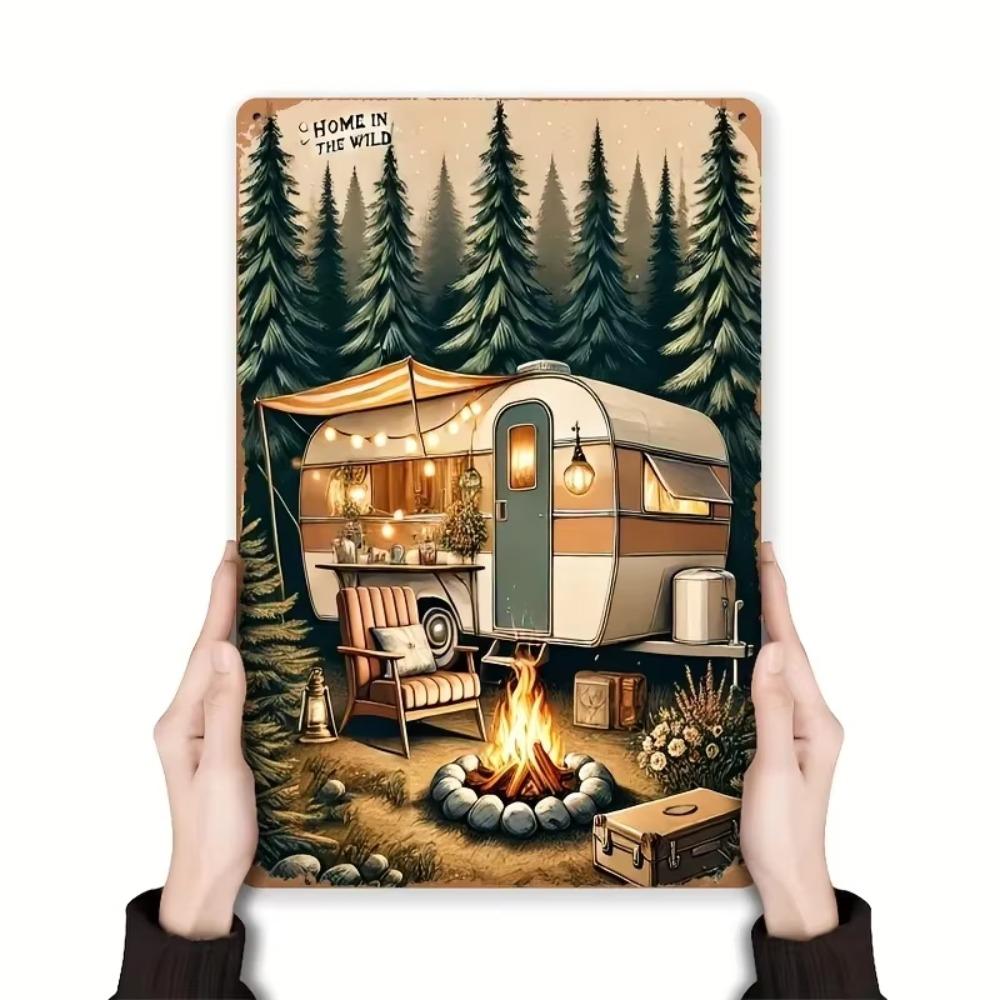 Camping Life Metal Sign Kitchen Bar Garage Man Cave Rustic Decor 8x12 Inch