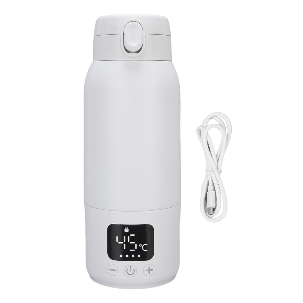 Portable Milk Warmer Cordless 316 Stainless Steel Rechargeable Travel Electric Kettle IPX6 Water Proof for Outdoor Car