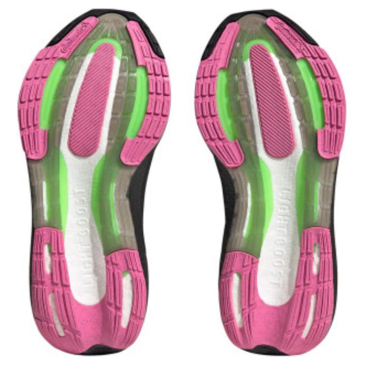 Adidas UltraBoost Light Black Lucid Lime Pink Women Sneakers Core-Black IF2416