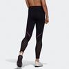 Adidas Logo Reflective Moisture-Wicking Tight Running Pants Women bottoms Black FM7633