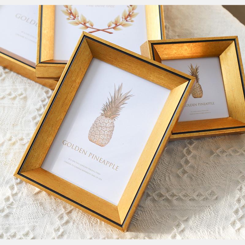 Modern Style Photo Frame Nordic Picture Frames Retro Resin  with Stand  Vertical Display for Living Room or Bedroom Decor