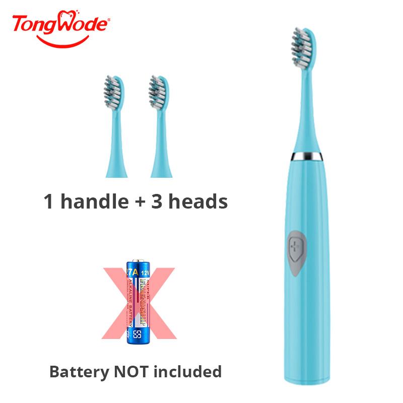 

Электрическая зубная щетка Tongwode для взрослых с мягкой щетиной, портативная, с аккумулятором, водонепроницаемая, IPX6, интеллектуальная, эффективная, для ухода за полостью рта