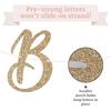 Pre-strung Bride To Be Banner - No DIY - Gold Glitter Bachelorette Bridal Party Banner In Script - Pre-strung Garland On 6 Ft Strand - Gold Bridal