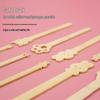 Disposable Bamboo Ice Cream Sticks with Cartoon Animal Design and Ambidextrous Logo Tanghulu Skewer