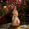 Artistic Religious Mother Son Statue Resins Figurine with LED Light Nursery Decors Mother Day Present For New Mom