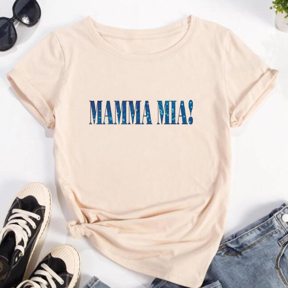 Mamma Mia t shirt Women streetwear graphic anime t shirt female harajuku y2k Japanese clothes