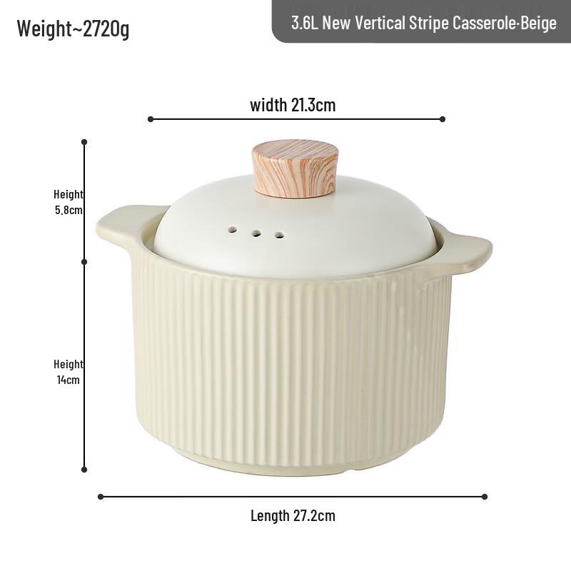 ZISIZ Ceramic Stew Pot