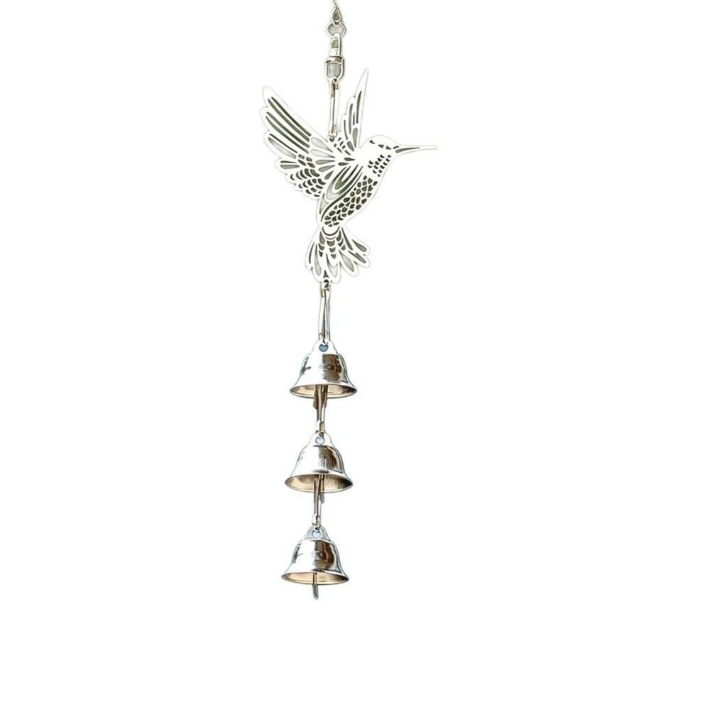 Garden Decor Hanging Wind Chime Hanging Pendant Hummingbird Wind Chimes Metal Bird Bell Tree Decor