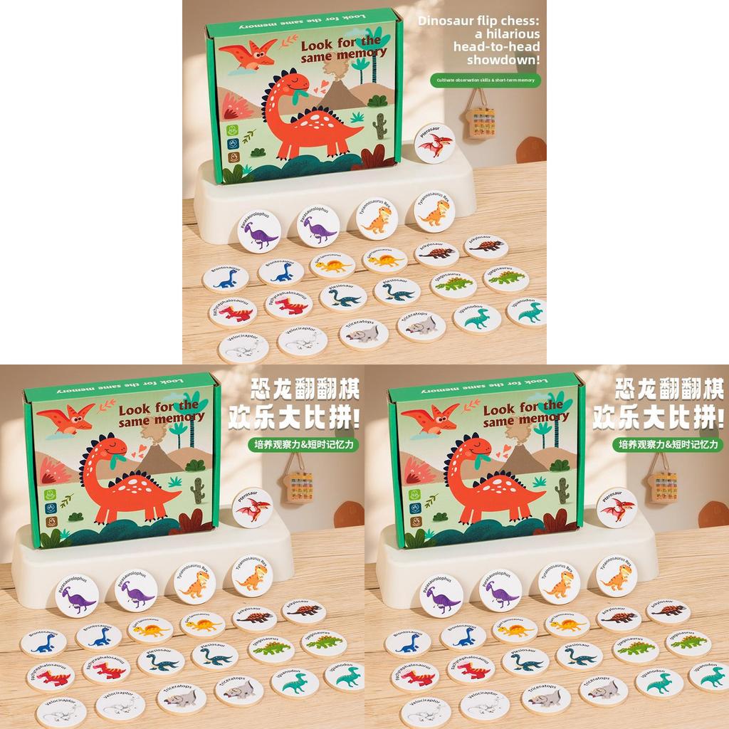 Wooden Dinosaur Alphabet Puzzle For Kids Educational Toy Learning Early Development