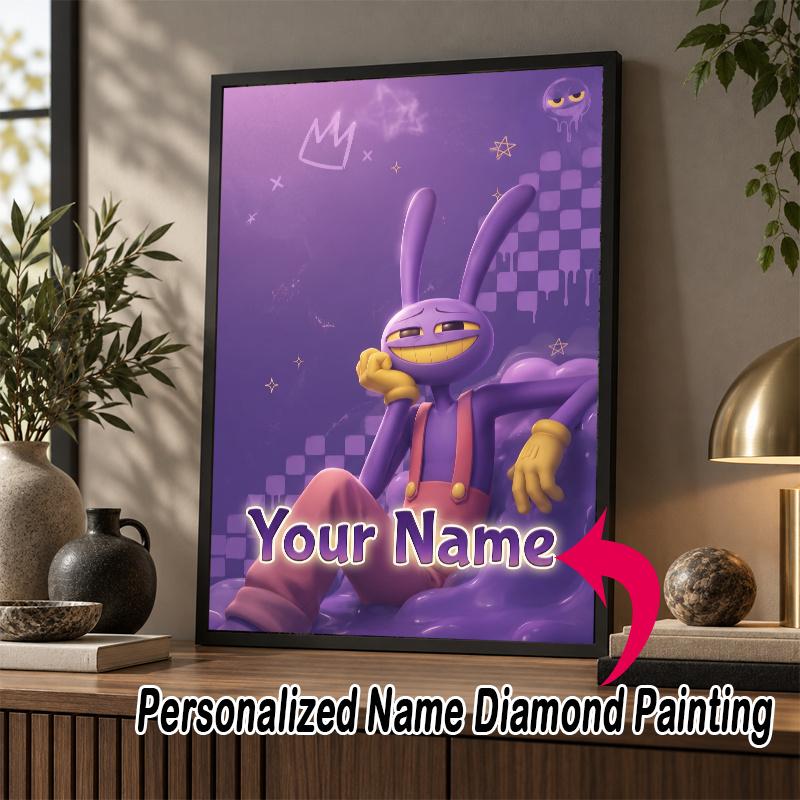 Custom Name Jax 5D Diamond Painting Personalized Full Drill Diamond Art Kit Gift