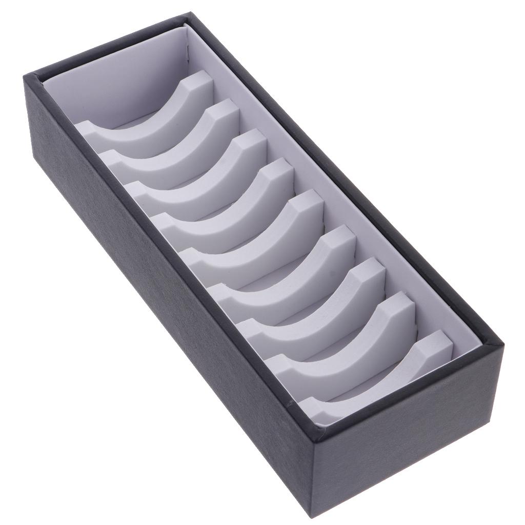 10 slotová PU kožená PVC vložka pro kartu s náramkem na šperky, černá