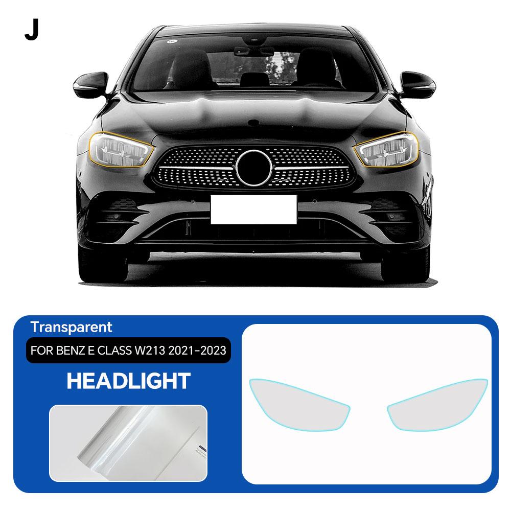 

For Mercedes Benz E Class W213 - Pre-cut PPF Headlight Rearview TPU Protection Film Anti-scratch Clear Bra Resistant Headlight Film