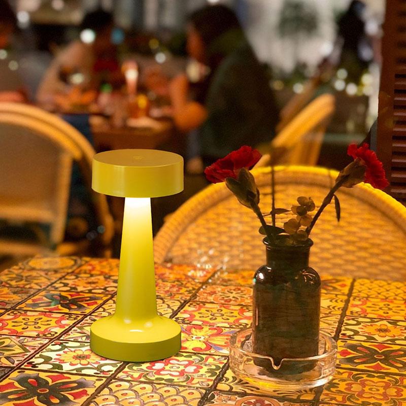 3-Color Light Retro Table Lamp Touch Decor for Bar Coffee Table Restaurant Decor Light Desk LED Rechargeable Night Lights