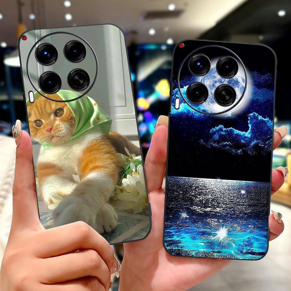 Black For Tecno Camon 30 CL6 CL6k Phone Case For Techno Camon 30 5G CL7 Cover Luxury Fashion Funny Cute Funny Painted Soft TPU