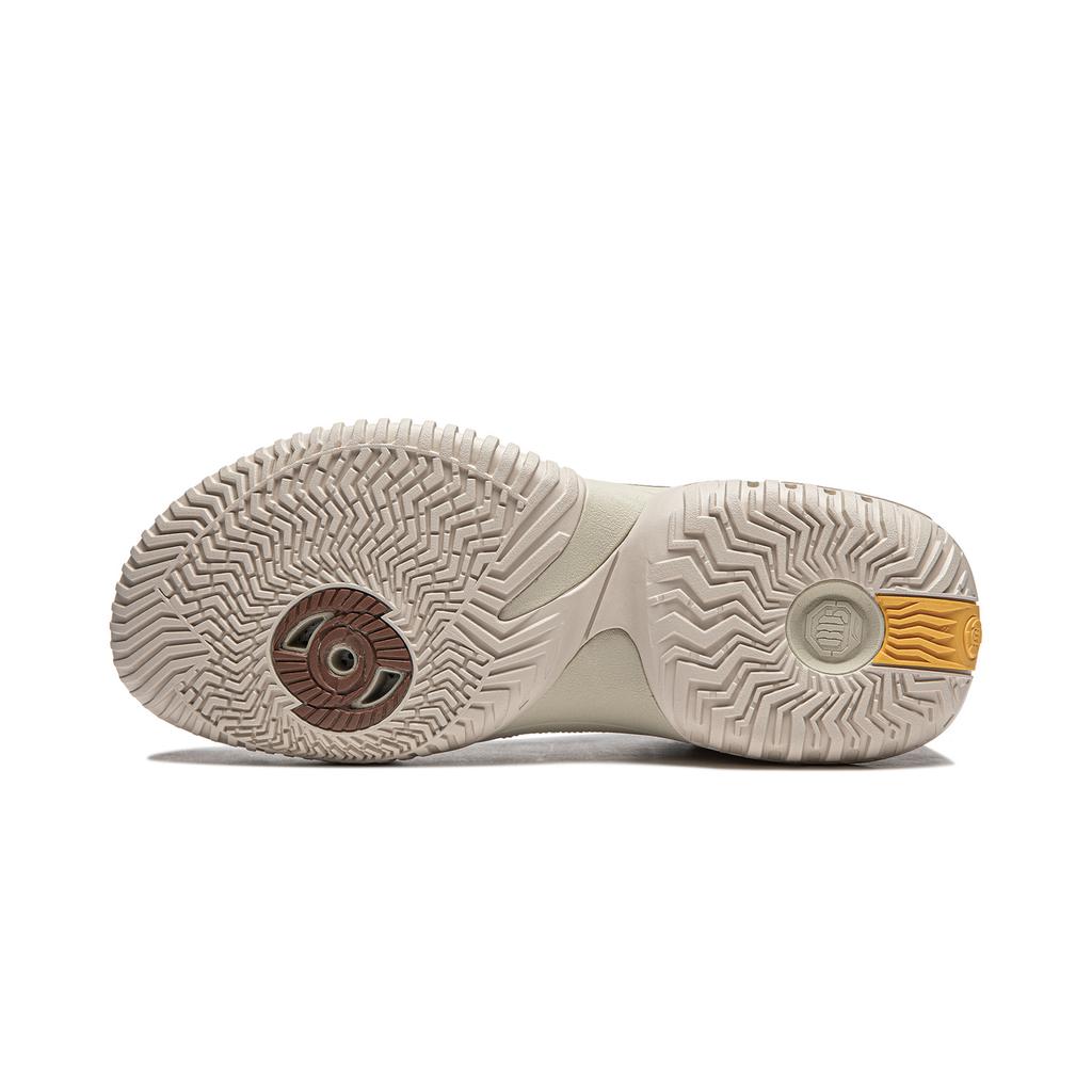 Scarpe da Basket Mid-Top Traspiranti Leggere con Ammortizzazione Reattiva LiNing Uomo Kaki ABFU017-4