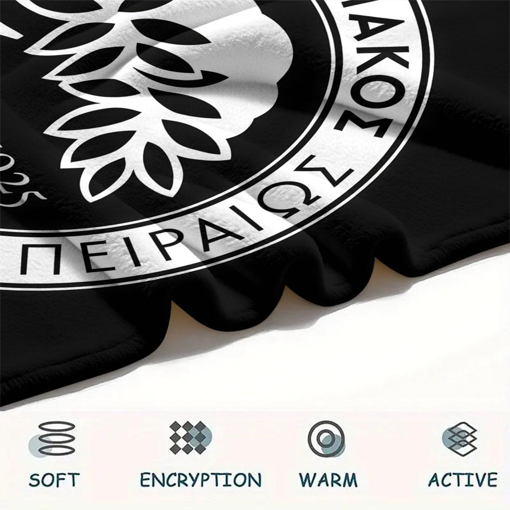 Olympiacos F.C FlAannel Blanket, High quality Comfortable for All Seasons, Home Decor, Warmth and Comfort