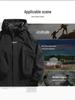 Men's Spring 2024 American Windbreaker: Mountain-Style, Outdoor, Three-Proof, Casual, Loose-Fit Hooded Jacket