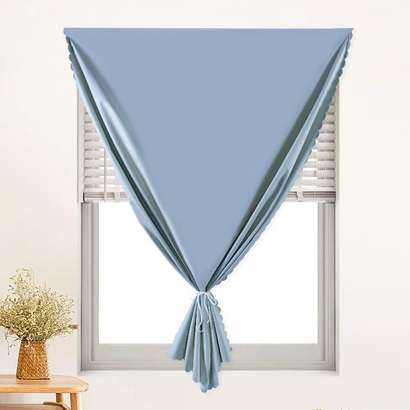 Easy-Install Blackout Curtain with Velcro for Bedroom & Balcony - Heat Insulation & Sun Protection