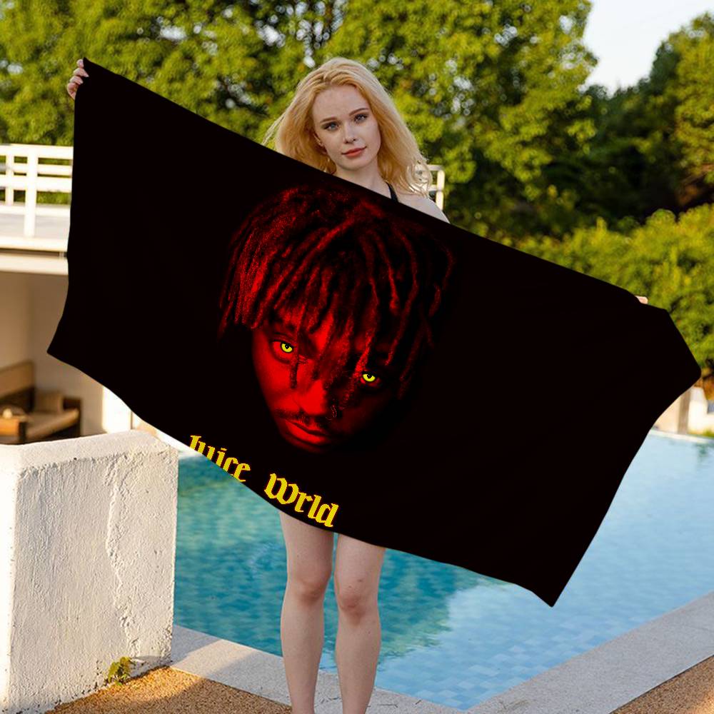 Rapper J-Juice WrldS Microfiber Blanket Quick Drying Beach Towels Oversized Printing Super Absorbent Pool Towel Blanket