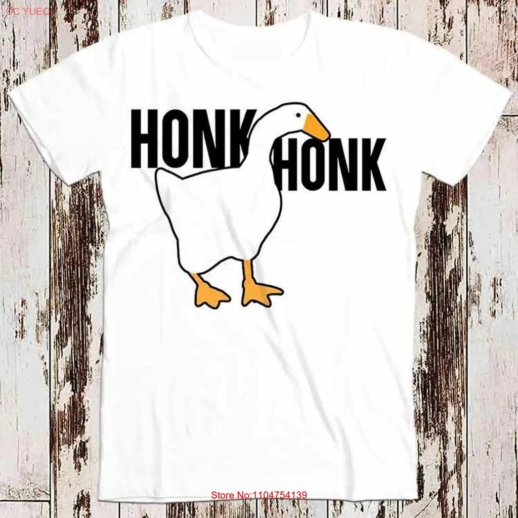 Honk Goose Duck Animal Best Seller T Shirt 8535 Vintage Washed Streetwear Slightly Soft Designer Clothes Versatile Unisex