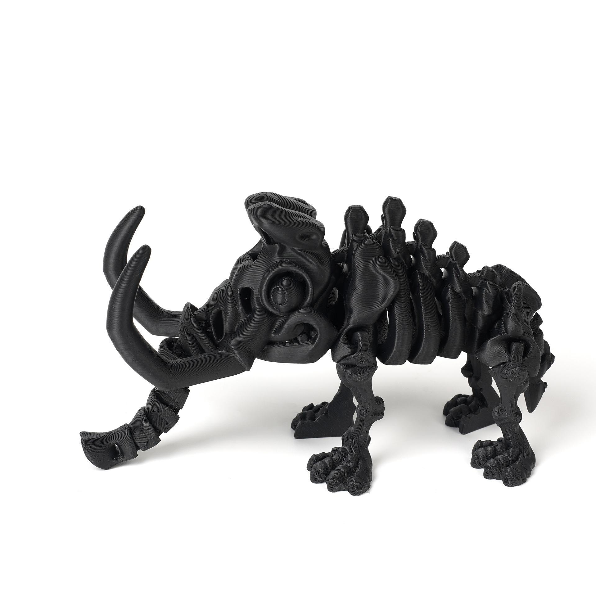 

3D-печать Гибкие подвижные суставы Скелет мамонта Трансформация Украшение Подарок ручной работы Декор 11.5cm