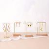 Jewelry Display Stand Bracelet Earring Necklace Storage Wood Base Rack Jewellery Organizer Holder Photo Props Home Decoration