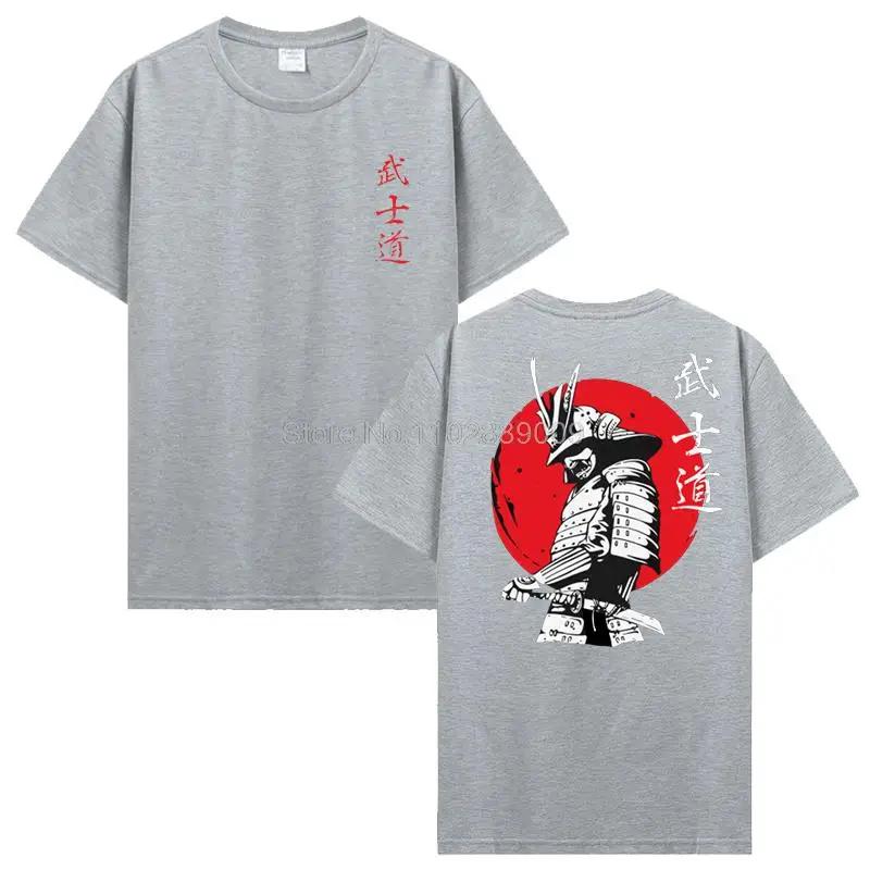 Japan Samurai Spirit T Shirts EU Size 100% Cotton Tops Bushido Male Gifts Tee Streetwear Clothing T Shirts For