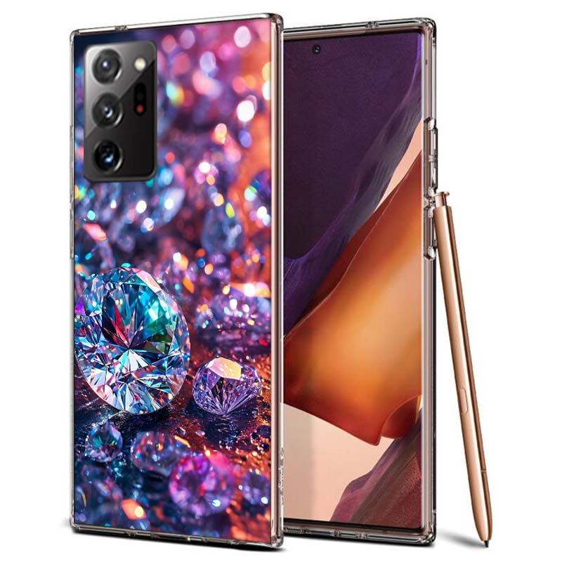 Shining and Dazzling Diamond Gemstones Phone Case for Samsung A55 A35 A25 A15 A07 A05S A16 A17 A26 A36 A37 A56 A57 Galaxy Note 2