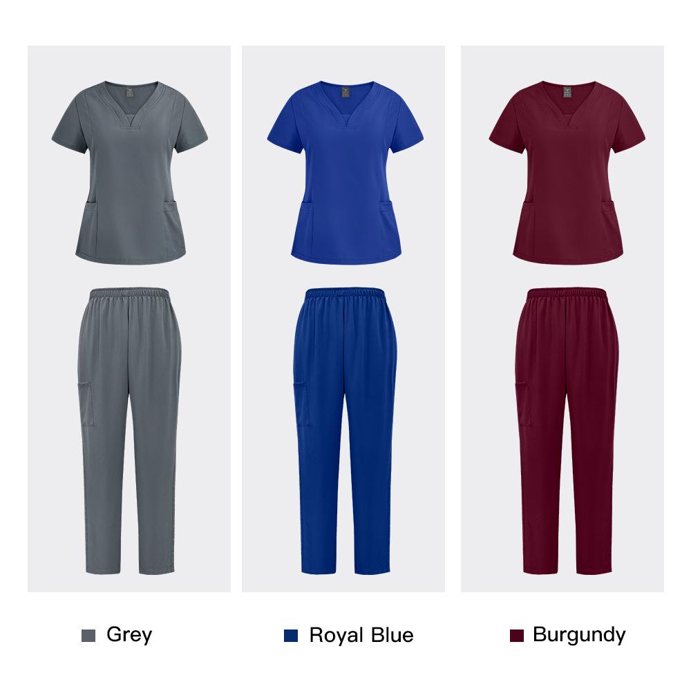 Nianqing Multi-Color Medical Workwear Set: Casual, Loose-Fit Doctor/Nurse Uniform, Plus Sizes Available