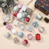 9pcs Glitter Christmas Hanging Balls 8cm Xmas Tree Ornaments  Home New Year Gifts