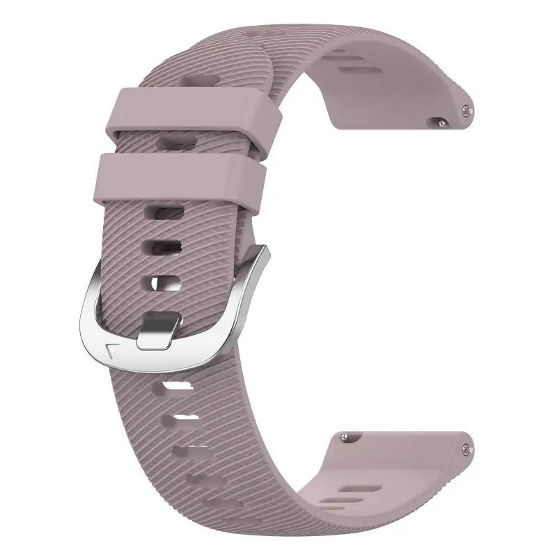 

Silicone strap For Garmin Forerunner 165 255 255S 265 265S Music smart watch strap For Garmin Venu 3 3S Case strap accessories 22MM Strap світло-фіолетового кольору