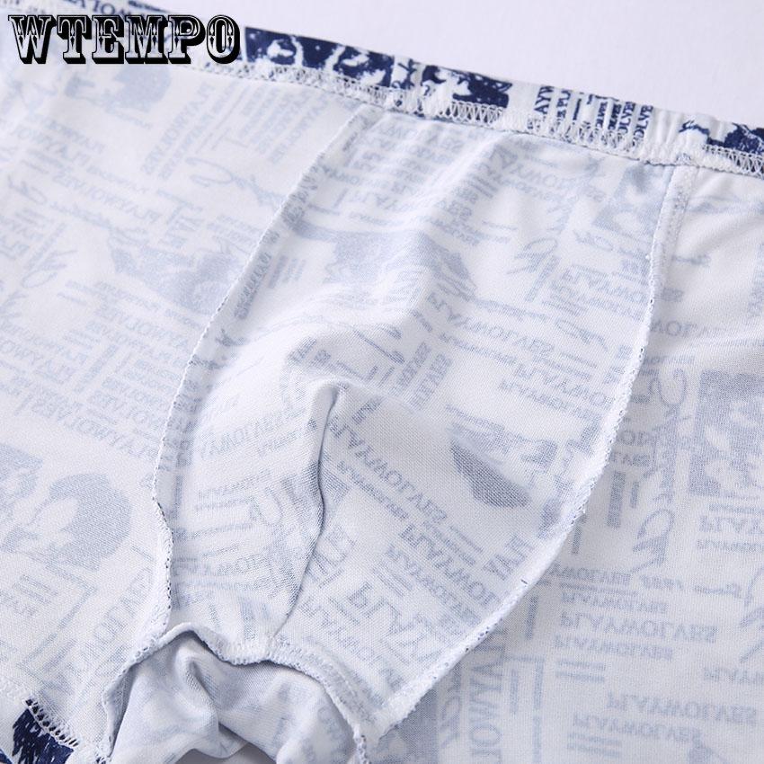 4 buc Wtempo Boxer Lenjerie de corp pentru bărbați Pantaloni scurti respirabili Boxeri Chiloți sexy