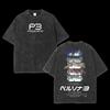Persona 3 Grafica Magliette Nere Tee Gioco Cotone Leggero T-SHIRT