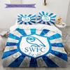 Sheffield Wednesday Football Club Pattern Bedding,Quilt Set Quilt Cover Pillowcase Home Birthday Gift (1 * duvet cover + 2 * pillowcase, without core)
