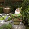 Outdoor Garden Rockery Pool Statue, Decorative Sculpture Ornament for Yard Patio