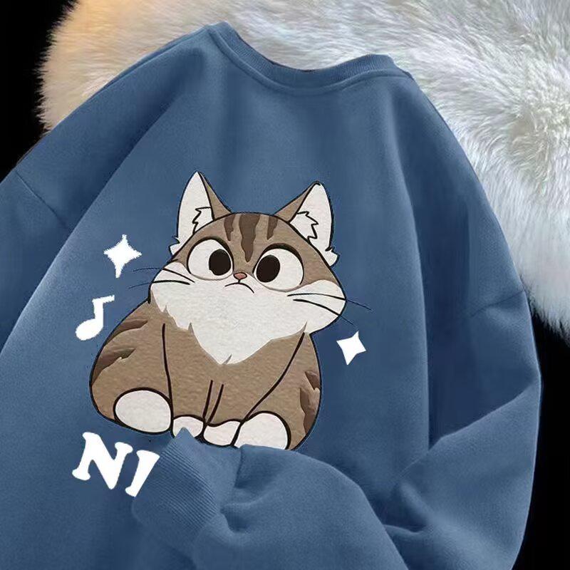 Men's Youth Round Neck Loose Hoodie - Spring/Autumn 2025 Edition