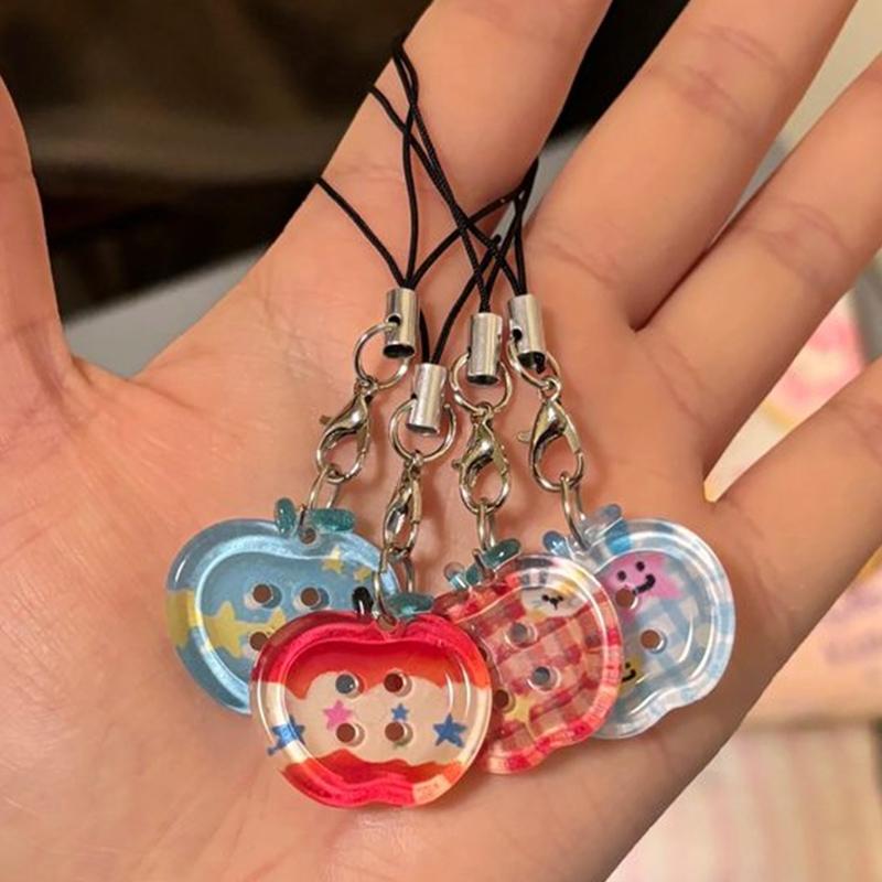 Cute Button Phone Charms Pendant Kawaii New Cases Mini Pendants Accessories For Schoolbag Ins Korea