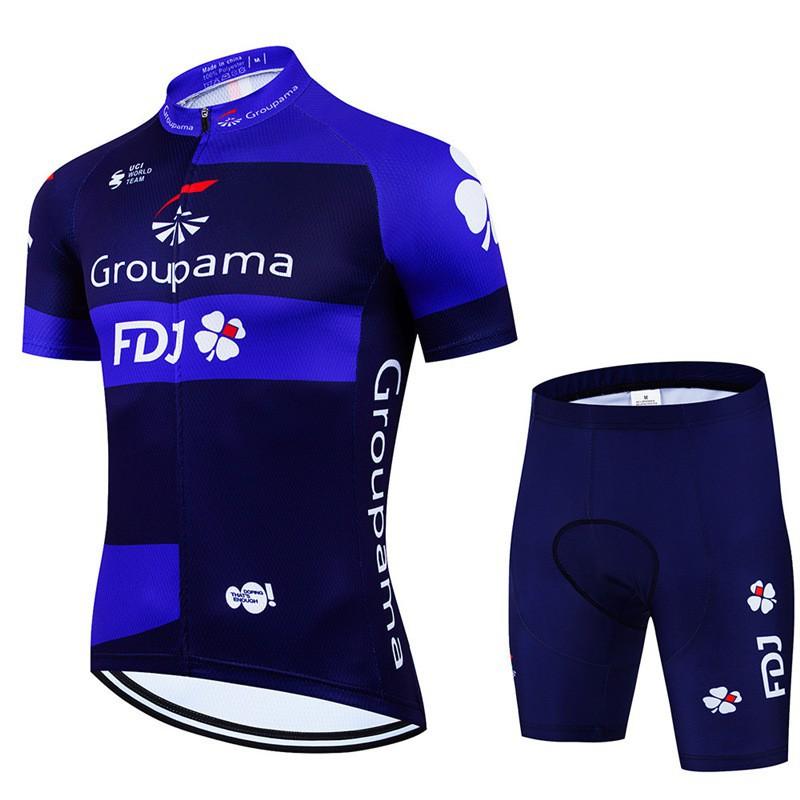 FDJ Cycling Suit Set Bicycle Short-sleeved Shorts Men Women Mountain Road Clothes Team Edition