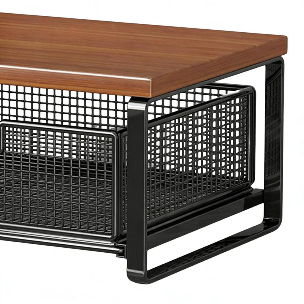 Support d'imprimante Gain de place Double étage Bureau Support d'imprimante Bureau Rangement Pour Maison École Comptoir de cuisine Poste de travail Atelier