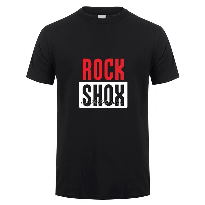 Rockshox Rock Shox T-shirt Tops Short Sleeve Moutain MTB Biker Bicycler High Quality Printed 10