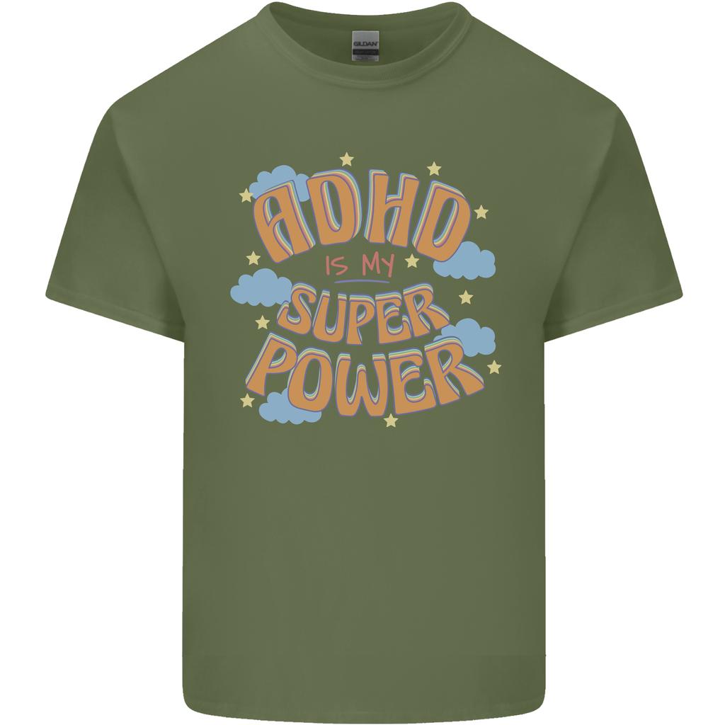 ADHD Is My Superpower Unisexs Light Cotton TShirt