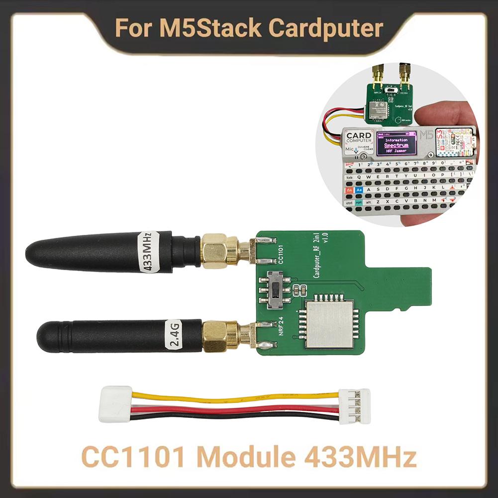 CC1101 433MHz Modul für M5Stack Cardputer CC1101 433MHz RF Modul 2in1 mit Bruce Firmware Vollständig kompatibel mit RF CONFIG Menü