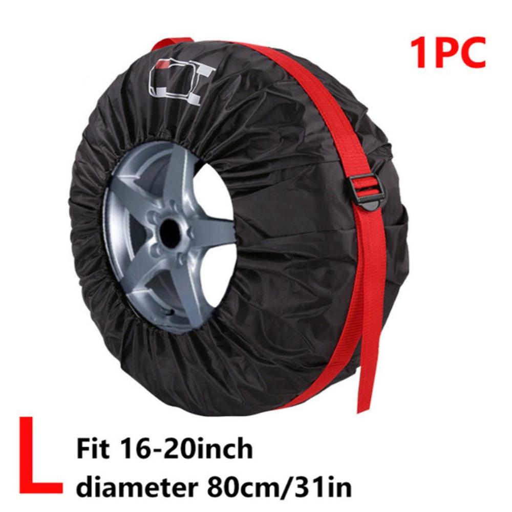 

Универсальный чехол для запасного колеса из 1 шт., полиэстер, сумки для хранения автомобильных шин, аксессуары для автомобильных шин, защита колес автомобиля 16-20inch красный