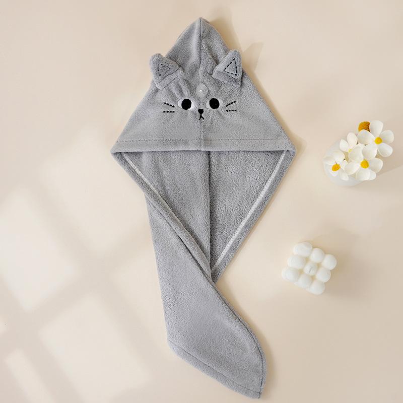 Embroidered Dry Hair Cap, Water Absorbing Shower Cap For The Head, Women'S Quick Drying Hair Care And Drying Tool.