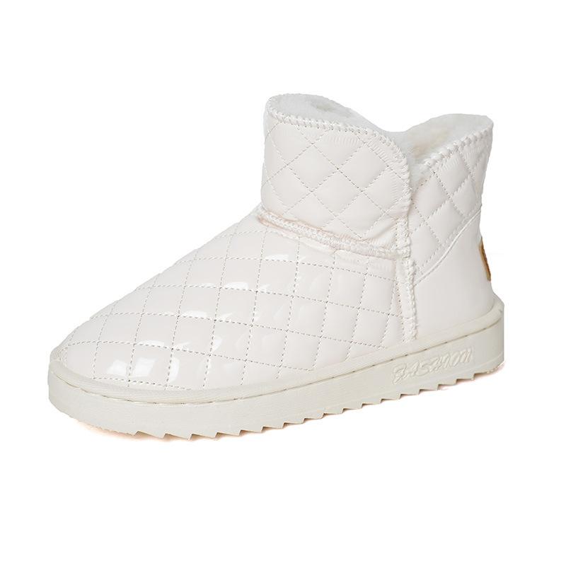 Snow boots women's shoes winter new winter velvet thickened warm cotton shoes waterproof short boots women