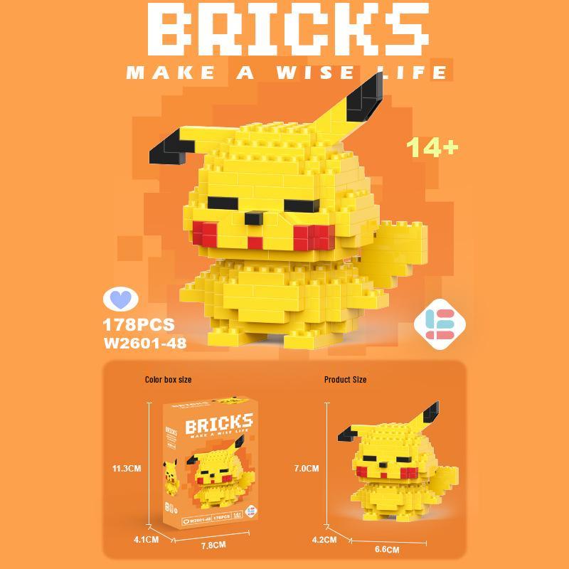 StellaLou Cartoon Minifigure Building Blocks – Educational Assembled Toys Blind Box Gift